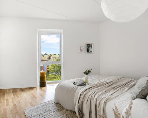 Central beliggende lejlighed med egen terrasse