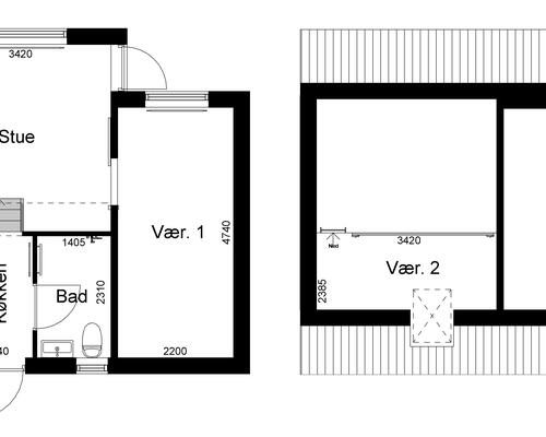 2 værelses lejlighed i Slagelse