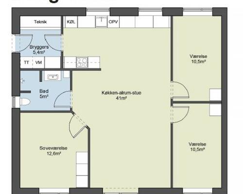 2 værelses hus i Kerteminde