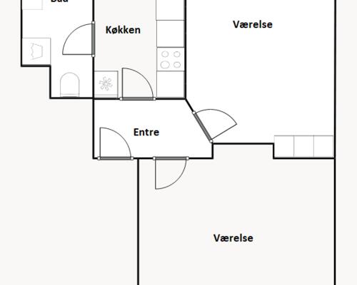 Vildt flot lejlighed i en af Viborgs flotteste ejendomme
