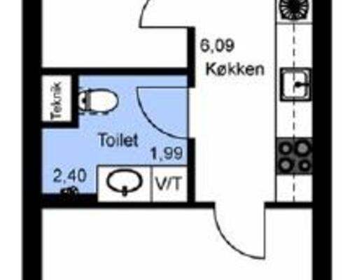 3 værelses lejlighed i Viby J