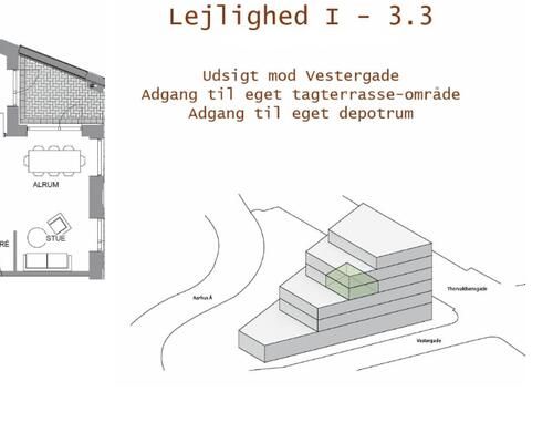 Fantastisk lejlighed med egen stor terrasse