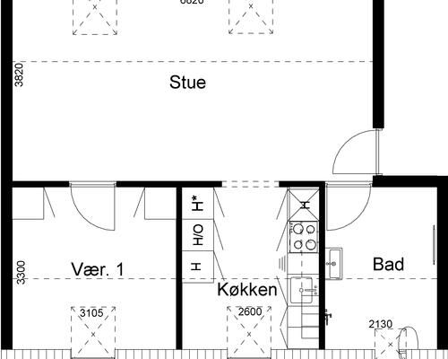2 værelses lejlighed i Silkeborg