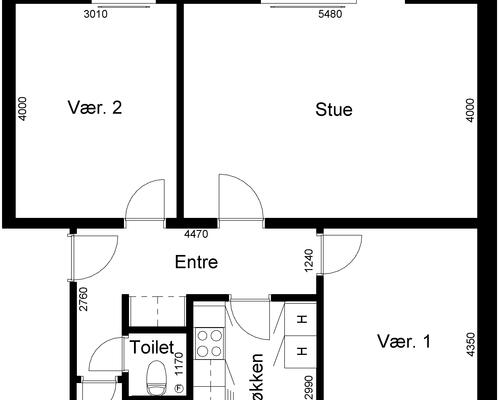 3 værelses lejlighed i Billund