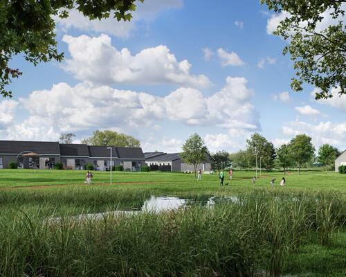 Skønt 4-værelses rækkehus med et rummeligt køkken-alrum. Obs. Alle billeder, visualiseringer og plantegninger er vejledende. Denne bolig er spejlvendt ift. plantegningen.