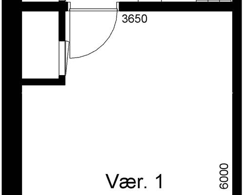 1 værelses lejlighed i Bjerringbro