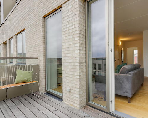 The Residence CPH - Moderne lejebolig med 2 soveværelser og stor altan