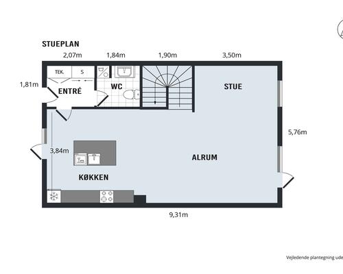 Rækkehus i Herning centrum