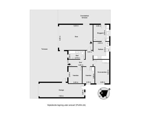 1 værelses hus i Holstebro
