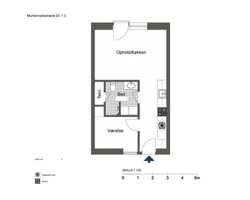 Velindrettet 2 værelses