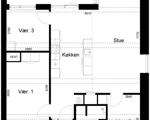 4 værelses lejlighed i Bjerringbro