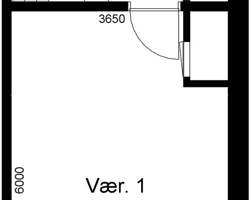 1 værelses lejlighed i Bjerringbro