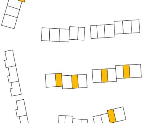 Velindrettet 3-værelses rækkehus til den lille familie. Obs. Alle billeder og plantegninger er vejledende. Denne bolig er spejlvendt ift. plantegningen.
