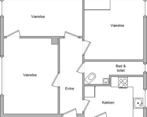 3 værelses, Vestergade