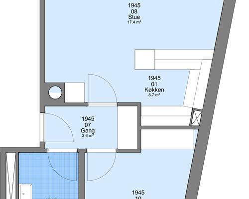 2 værelses lejlighed i Frederikshavn