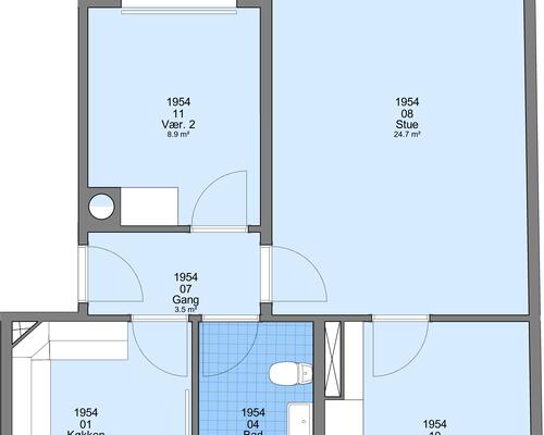 3 værelses lejlighed i Frederikshavn