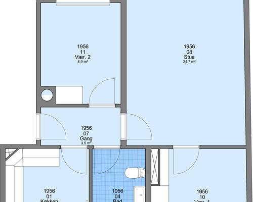 3 værelses lejlighed i Frederikshavn