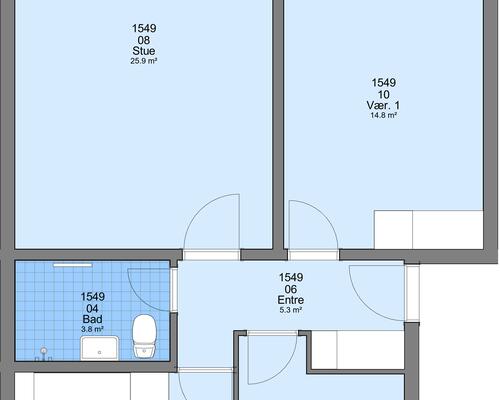 3 værelses lejlighed i Frederikshavn
