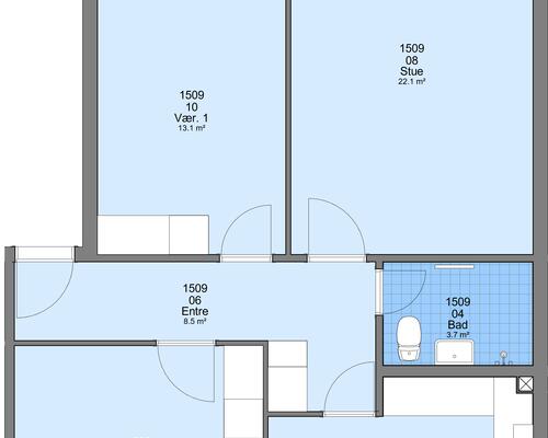 3 værelses lejlighed i Frederikshavn