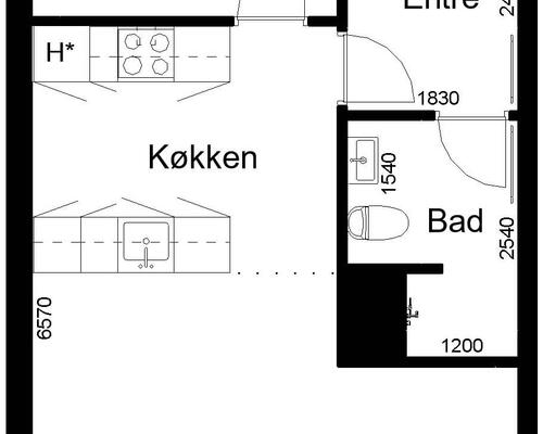 2 værelses hus i Aabenraa