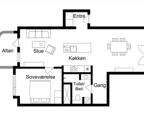 2 værelses lejlighed i København Ø