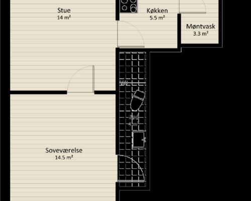 2 værelses lejlighed i Holstebro