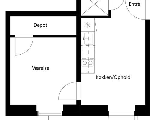 2 værelses lejlighed i Taastrup