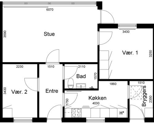 3 værelses hus i Harboøre