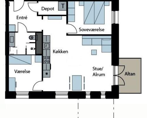 3-værelses lejlighed