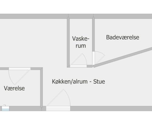 Velindrettet to værelses ved Viborg Station