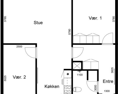 3 værelses lejlighed i Løgstrup