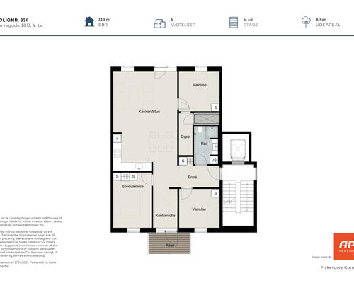 4 værelses lejlighed i Odense C
