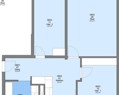 3 værelses lejlighed i Frederikshavn