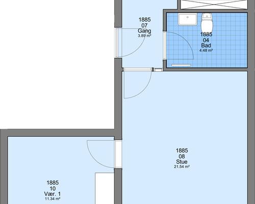 2 værelses lejlighed i Frederikshavn