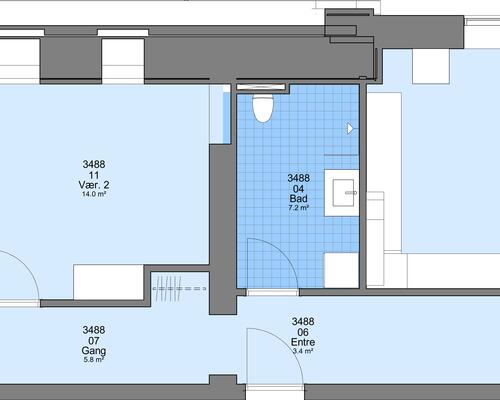 3 værelses lejlighed i Frederikshavn
