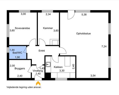 3 værelses hus i Struer