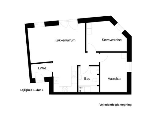 LÆKKER LEJLIGHED ER TIL LEJE NU I HJERTET AF VIBORG