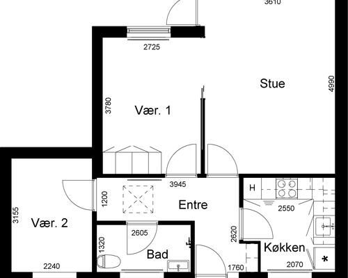 3 værelses hus i Nørre Snede
