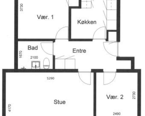 3 værelses lejlighed i Skive