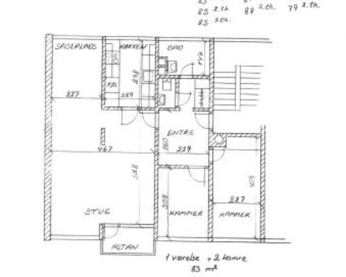 3 værelses lejlighed i Skive