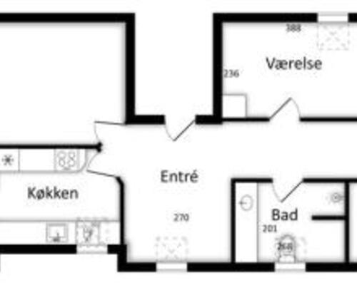 3 værelses lejlighed i Roslev