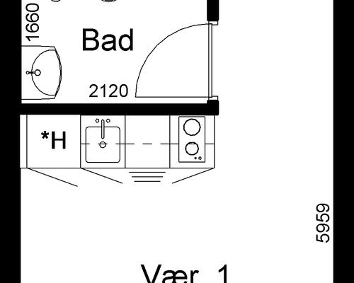 1 værelses lejlighed i Slagelse