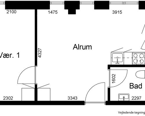 2 værelses lejlighed i Slagelse