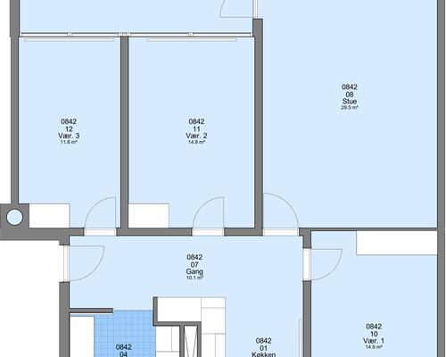 4 værelses lejlighed i Frederikshavn