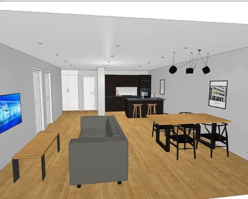 Flot nyere 3 værelses lejlighed centralt beliggende