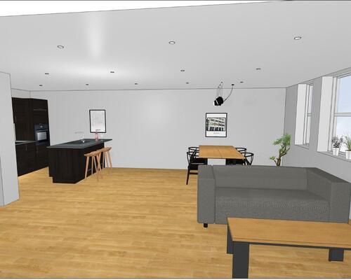 Flot nyere 3 værelses lejlighed centralt beliggende