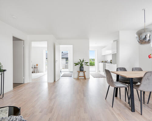 Rækkehus i nybyggerkvarter