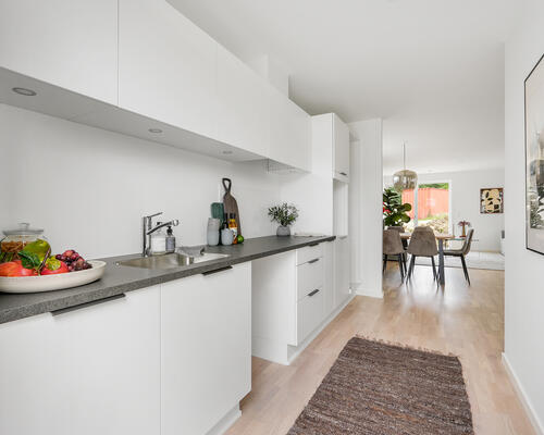Rækkehus i nybyggerkvarter