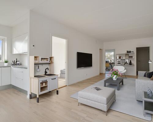 Moderne lejlighed centralt i Hillerød
