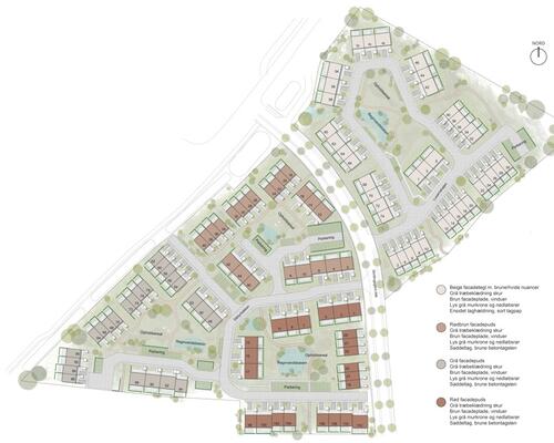 Stort 3-værelses rækkehus i 2-plan. Obs. alle billeder, plantegninger og visualiseringer er vejledende.